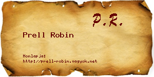 Prell Robin névjegykártya
